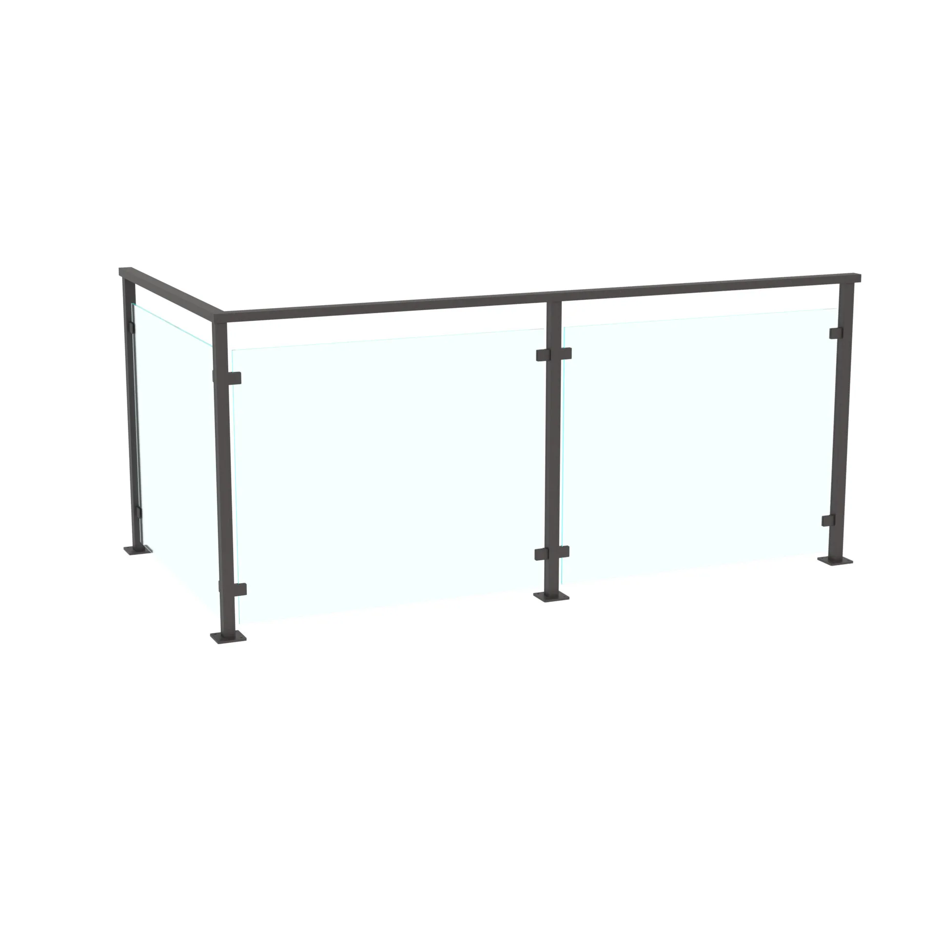 AC 4040 C55 Glasräcke – Stilrent och slitstarkt system med klämfästen i rostfritt 2205